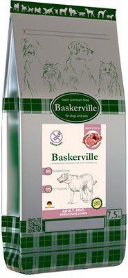 Cухой корм для собак Baskerville HF Adult без зерновой мясо говядины 7.5 кг 2008592 фото