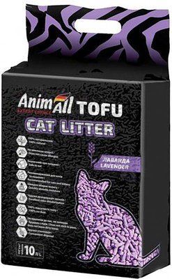 Наповнювач для котячого туалету AnimAll ТОФУ Лаванда 4.66 кг / 10 літрів 2007799 фото