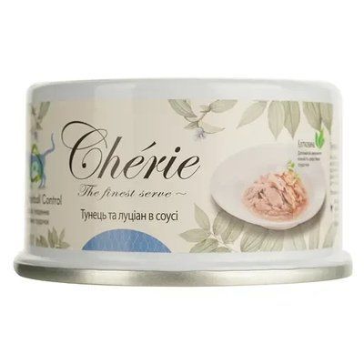 Влажный корм для кошек Cherie Hairball Control Tuna Topping Snapper in Gravi тунец и луциана в соусе 80г. 2015492 фото