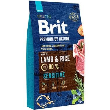 Сухий корм Brit Premium Sensitive Lamb для собак з чутливим травленням зі смаком ягняти 15 кг 2001560 фото