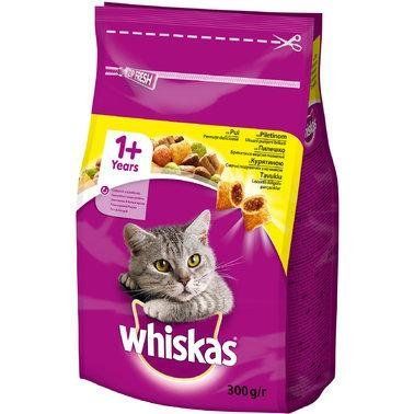 Сухой корм для взрослых кошек Whiskas с курицей 300г 1004791 фото