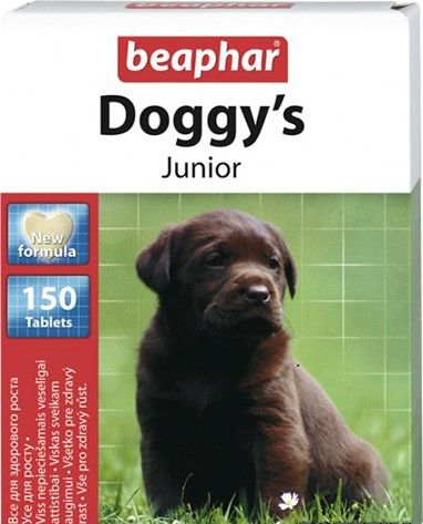 Витаминизированное лакомство Beaphar Doggys Junior для щенков 150 таб 760 фото