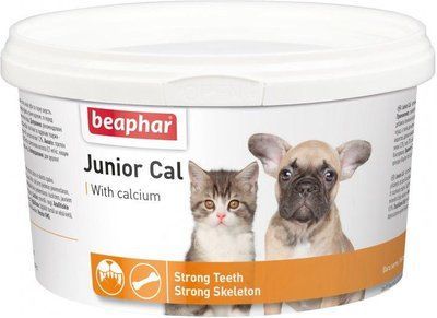 Минеральная смесь Beaphar Junior Cal для щенков и котят 200 г 2006238 фото