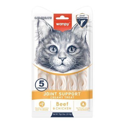 Функциональное жидкое лакомство для котов Wanpy Functional Creamy Lickable Treat Joint Support 14г. - 1шт. 2016928 фото