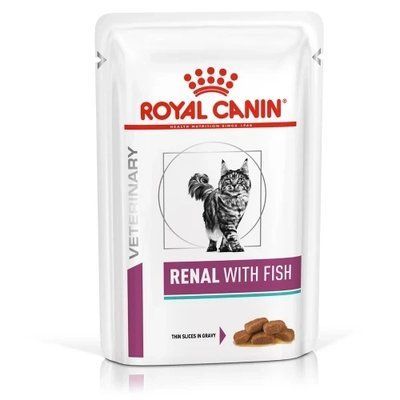 Вологий корм Royal Canin Renal при хронічній нирковій недостатності у кішок, тунець, 85 г. 2015530 фото