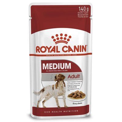 Вологий корм для дорослих собак середніх порід Royal Canin Medium Adult 140 г (домашня птиця) 2001592 фото