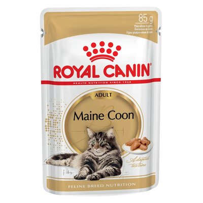 Вологий корм для дорослих котів породи мейн-кун Royal Canin Maine Coon Adult 85 г (домашня птиця) 1006617 фото