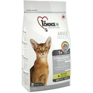 Сухой корм для взрослых котов 1st Choice Adult гипоаллергенный со вкусом утки и картошки 0.35 кг 2001092 фото