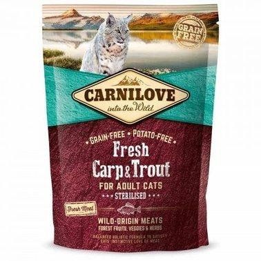 Сухий корм Carnilove Fresh Carp Trout для стерилізованих кішок риба 400 г 2003164 фото