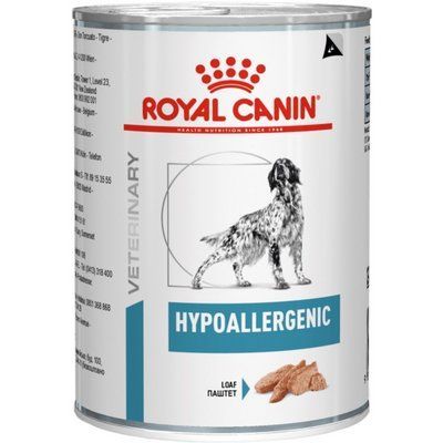 Влажный корм для собак Royal Canin Hypoallergenic для снижения ингредиентной непереносимости 400г 2003228 фото