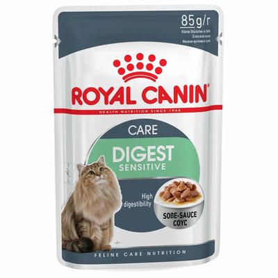 Вологий корм для котів з чутливим травленням Royal Canin Digest Sensitive 85 г (домашня птиця) 8210 фото