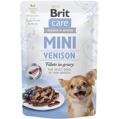 Влажный корм Brit Care Mini pouch, для собак, филе дичи в соусе, 85 г 2001564 фото