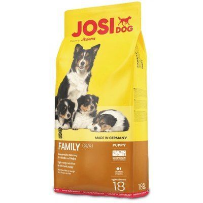 Сухой корм для кормящих, беременных собак или щенков до 8-й недели Josera JosiDog Family 18 кг. 2003399 фото