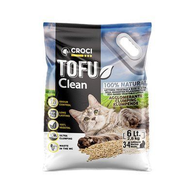 Наповнювач для котячого туалету Тофу Croci TOFU Clean 6 л. 2005333 фото