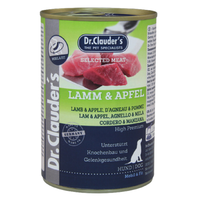 Влажный корм для собак Dr.Clauder&rsquo;s Selected Meat Lamb & Apple Ягненок и Яблоко 400г. 2006973 фото