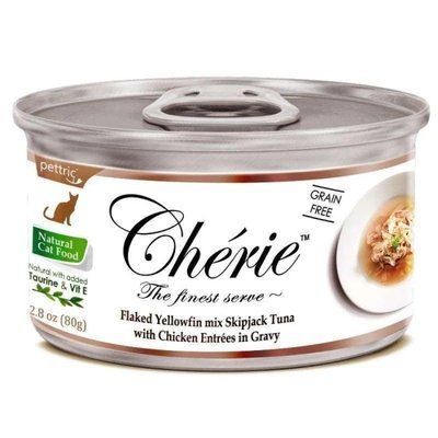 Cherie Вологий корм з тунцем та куркою для дорослих кішок (шматочки в соусі) 80 г. 2011167 фото