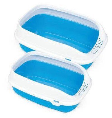 Туалет для кішок з рамкою MPS "BETA PLUS MINI BLUE" 43 * 31 * 16 см 2002241 фото