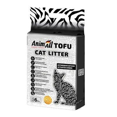 Соєвий наповнювач AnimAll Tofu Carbon для котів, з активованим вугіллям, 2.6 кг 2014325 фото