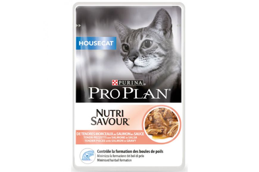 Влажный корм для кошек Purina Pro Plan Cat Nutrisavour Housecat с лососем, 85 г. 1003478 фото