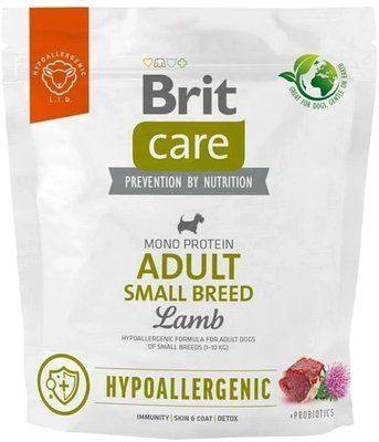 Корм для собак малих порід Brit Care Dog Hypoallergenic Adult Small Breed гіпоалергенний з ягнятком 1 кг 2014474 фото