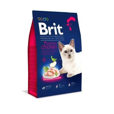 Сухой корм для кошек Brit Premium by Nature Cat Sterilised 8 кг - курица 2009225 фото