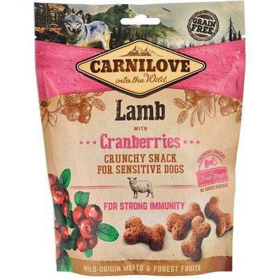 Лакомство для собак Carnilove Dog Crunchy Snack ягненок,клюква 200г 2001732 фото
