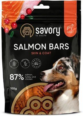 Лакомства для собак Джерки Savory Bars With Salmon батончики с лососем 100 г 2017853 фото
