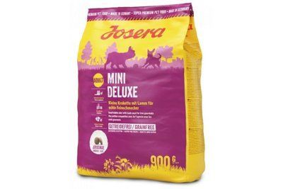 Сухой корм Josera Adult Mini Deluxe Grainfree беззерновой для взрослых собак малых пород, с ягненком, 900 г 1003425 фото