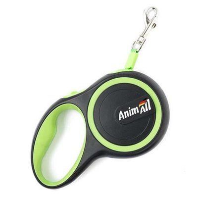 Поводок-рулетка для собак AnimAll до 15 кг, салатовый 2009043 фото