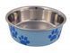 Миска для собак Trixie металева на гумі з пластиковим покриттям 0,25л / 12см 1002028 фото 1