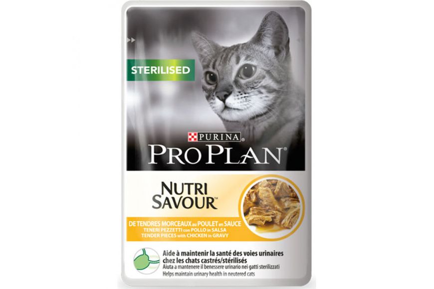 Влажный корм для кошек Purina Pro Plan Cat Nutrisavour Sterilised с курицей, 85 г. 1003481 фото