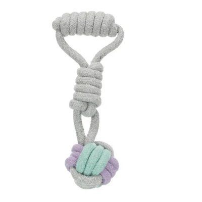 Игровой канат с узлом и ручкой Trixie для собак, 6 см, 23 см 2001862 фото