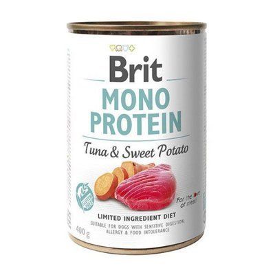 Влажный корм Brit Mono Protein Dog для собак с тунцом и бататом 400 г 2009909 фото