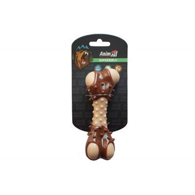 Іграшка для собак AnimAll кістка з ароматом м'яса S 11,7 см. 2005647 фото