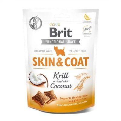 Ласощі Brit Care Skin & Coat, для собак, криль з кокосом, 150 г 2016661 фото