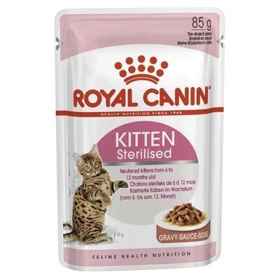 Вологий корм для стерилізованих кошенят Royal Canin Kitten Sterilised 85 г (домашня птиця) 1008596 фото