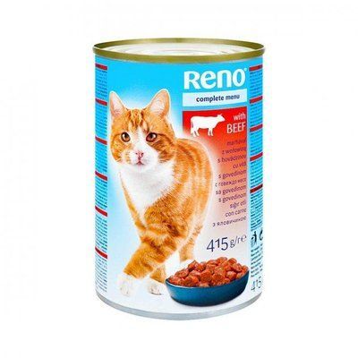 Влажный корм для кошек Reno Говядина 415 г 1007292 фото