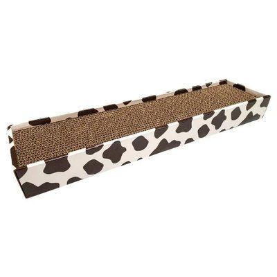 Когтеточка Croci Animalier, для котов, гофрированный картон, корова, 48&times;12&times;5 см 2012216 фото