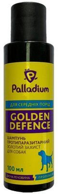 Шампунь Palladium Golden Defence від бліх і кліщів для собак середніх порід 100 мл 1006791 фото