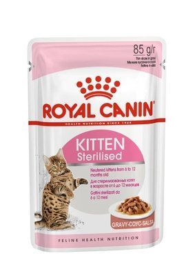 Вологий корм Royal Canin KITTEN STERILISED IN GRAVY (Соус) для стерилізованих кошенят 85 г 2015368 фото