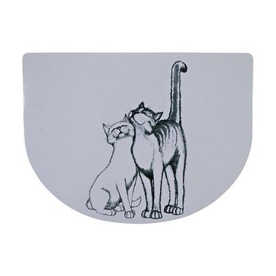 Килимок під миску Trixie «Pussy Cat» 40см / 30см сірий 1001167 фото