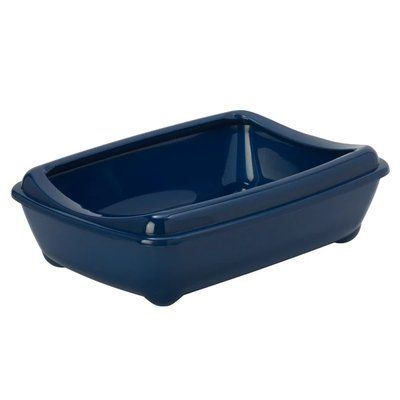 Туалет для котов Moderna Arist-O-Tray Large с бортиком, 50х38х14см, черничный 2005409 фото
