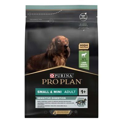 Сухий корм для собак Pro Plan Adult Small & Mini Sensitive Digestion 3 кг - ягня 2006558 фото
