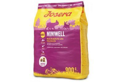 Сухой корм Josera Adult Miniwell для взрослых собак малых пород, с птицей, рисом и кукурузой, 900 г 1003431 фото