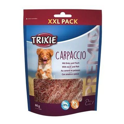 Ласощі для собак Trixie PREMIO Carpaccio 80 г (качка та риба) 2006428 фото