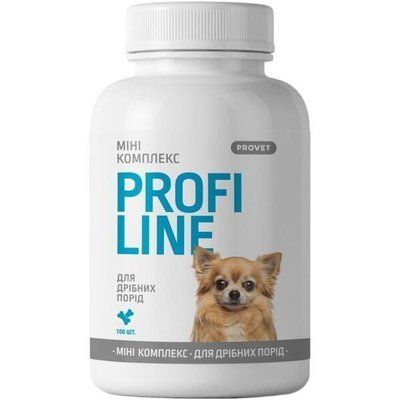 Вітаміни для собак ProVET Profiline Міні комплекс для собак дрібних порід для обміну речовин 100 таблеток 2017641 фото
