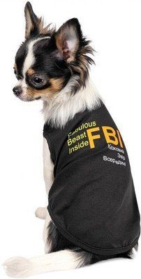 Борцовка для собак Pet Fashion "FBI" S Черная 2005935 фото