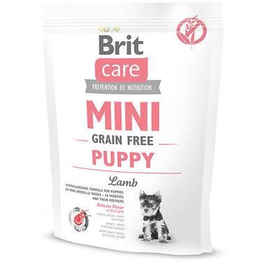 Сухой корм для щенков миниатюрных пород Brit Care Mini Grain Free Puppy с ягненком 0.4 кг 2005197 фото