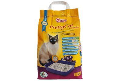 Бентонітовий наповнювач для кішок Pretty Cat Lavander, з ароматом лаванди, 5 кг. 2005394 фото