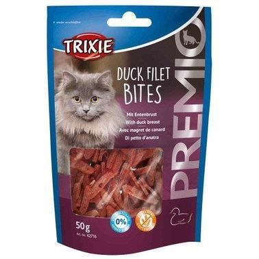 Ласощі для кішок Trixie Premio Duck Filet Bites з сушеним філе качки 50 г 1003451 фото